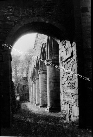 THROUGH ARCHES OF SOUTH AISLE